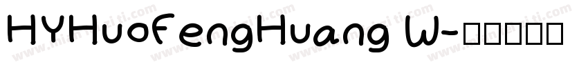 HYHuoFengHuang W字体转换